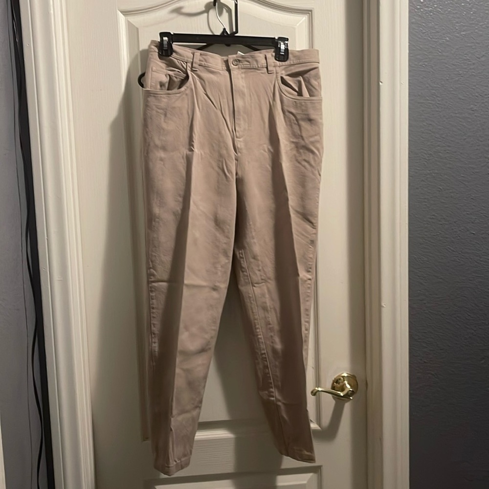 Size 14 Tan Suit pants Jones New York